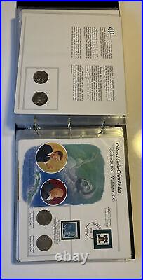 The Complete John F Kennedy Uncirculated US Half Dollar Coin & Stamp Collection#