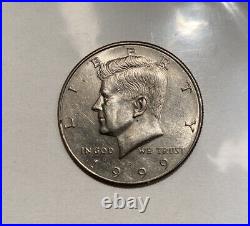 Two 1966 Philadelphia Silver Kennedy Half Dollar & One 1999D Half Dollar Coin