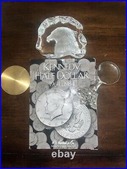 Uncirculated Silver Kennedy Half Dollar Book Completed 1964-1984