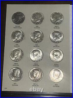 Uncirculated Silver Kennedy Half Dollar Book Completed 1964-1984