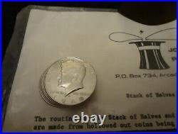 \uD83D\uDD25? Johnson Silver Kennedy Half Dollar Coin Stack Vintage Coin Magic\uD83D\uDD25